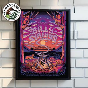 Billy Strings Sydney Australia Poster Event On July 17 2025 At ICC Sydney Theatre Poster Home Decor Canvas
