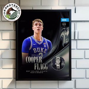 Congrats Cooper Flagg 2025 ESPYS Best College Athlete Men’s Sports Poster Home Decor Canvas