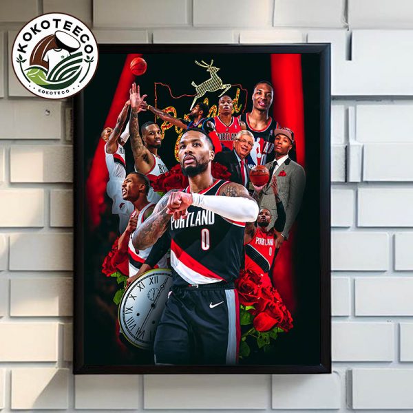 Damian Lillard Comback To Portland Trail Blazers Poster Home Decor Canvas