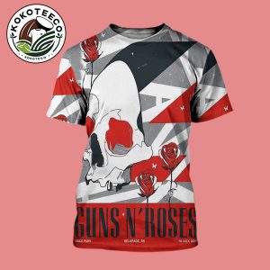 Guns N Roses Belgrade Concert On July 18 2025 At USCE Park In Belgrade RS All Over Print Shirt