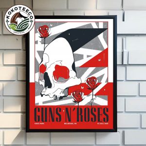 Guns N Roses Belgrade Concert On July 18 2025 At USCE Park In Belgrade RS Poster Home Decor Canvas