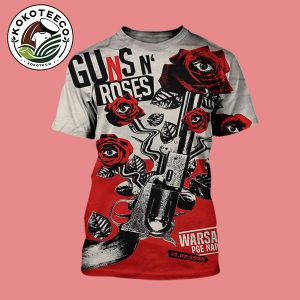 Guns N Roses Warsaw Poster At PGE Narodowy On July 12 2025 In Warsaw PL All Over Print Shirt