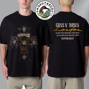 Guns N Roses x Respresent Cross London Exclusive Tee Unisex T-Shirt Two Sided