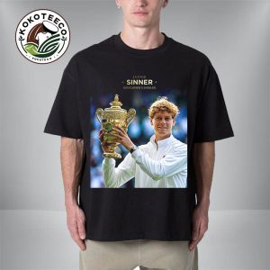Jannik Sinner Gentlemen’s Singles Champion 2025 Wimbledon Unisex T-Shirt