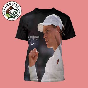 Jannik Sinner Winning Heals Everything Jannik Sinner x Nike Poster Wimbledon Championship 2025 All Over Print Shirt