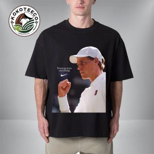 Jannik Sinner Winning Heals Everything Jannik Sinner x Nike Poster Wimbledon Championship 2025 Unisex T-Shirt