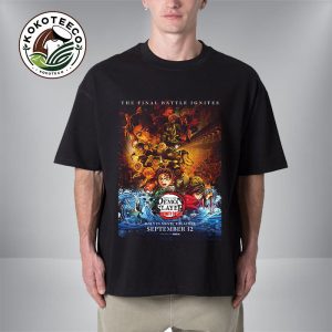 Kimetsu No Yaiba Releases Dates Poster Demon Slayer Infinity Castle The Movie The Final Battle Ignites Only In Theaters On September 12 2025 Unisex T-Shirt