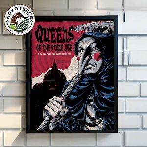 Queen Of The Stone Age Pistoia Poster Event On July 15 2025 At Pistoia Blues Festival In Italy Poster Home Decor Canvas
