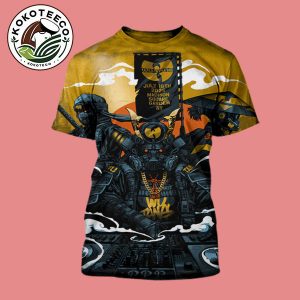 Wu Tang Clan New York City Poster Concert On July 16 2025 At Madison Square Garden In New York Gold Metallic Edition All Over Print Shirt