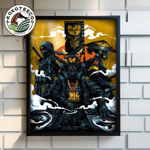 Wu Tang Clan New York City Poster Concert On July 16 2025 At Madison Square Garden In New York Gold Metallic Edition Poster Home Decor Canvas