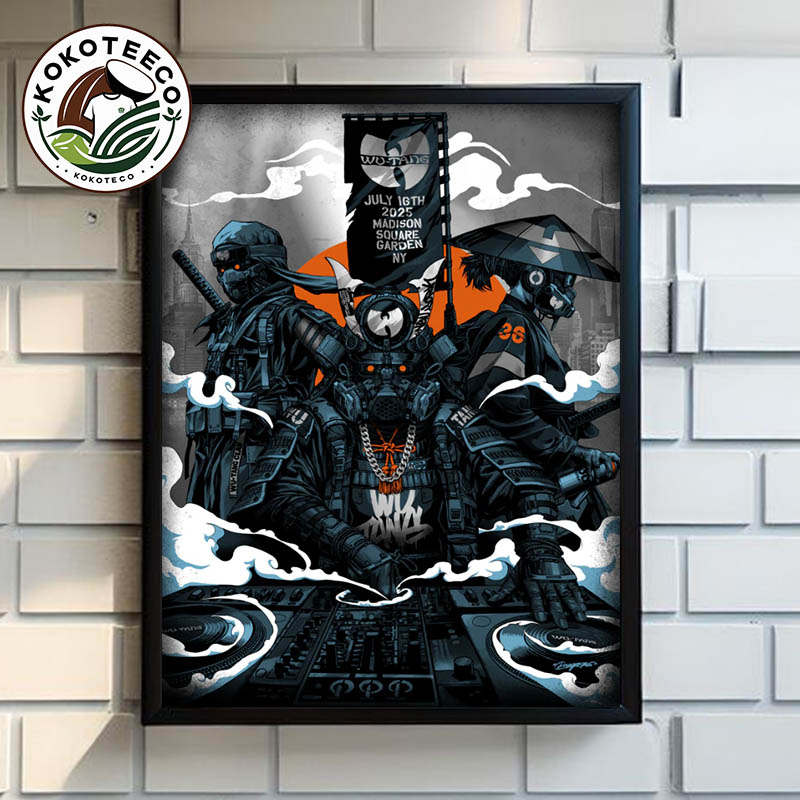 Wu Tang Clan New York City Poster Concert On July 16 2025 At Madison Square Garden In New York Poster Home Decor Canvas Wu Tang Clan New York City Poster Concert On July 16 2025 At Madison Square Garden In New York Poster Home Decor Canvas